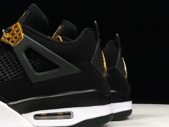 Rep Onekick 308497-032 Gold-White Metallic Jordan Royalty 4 Air Black 0416